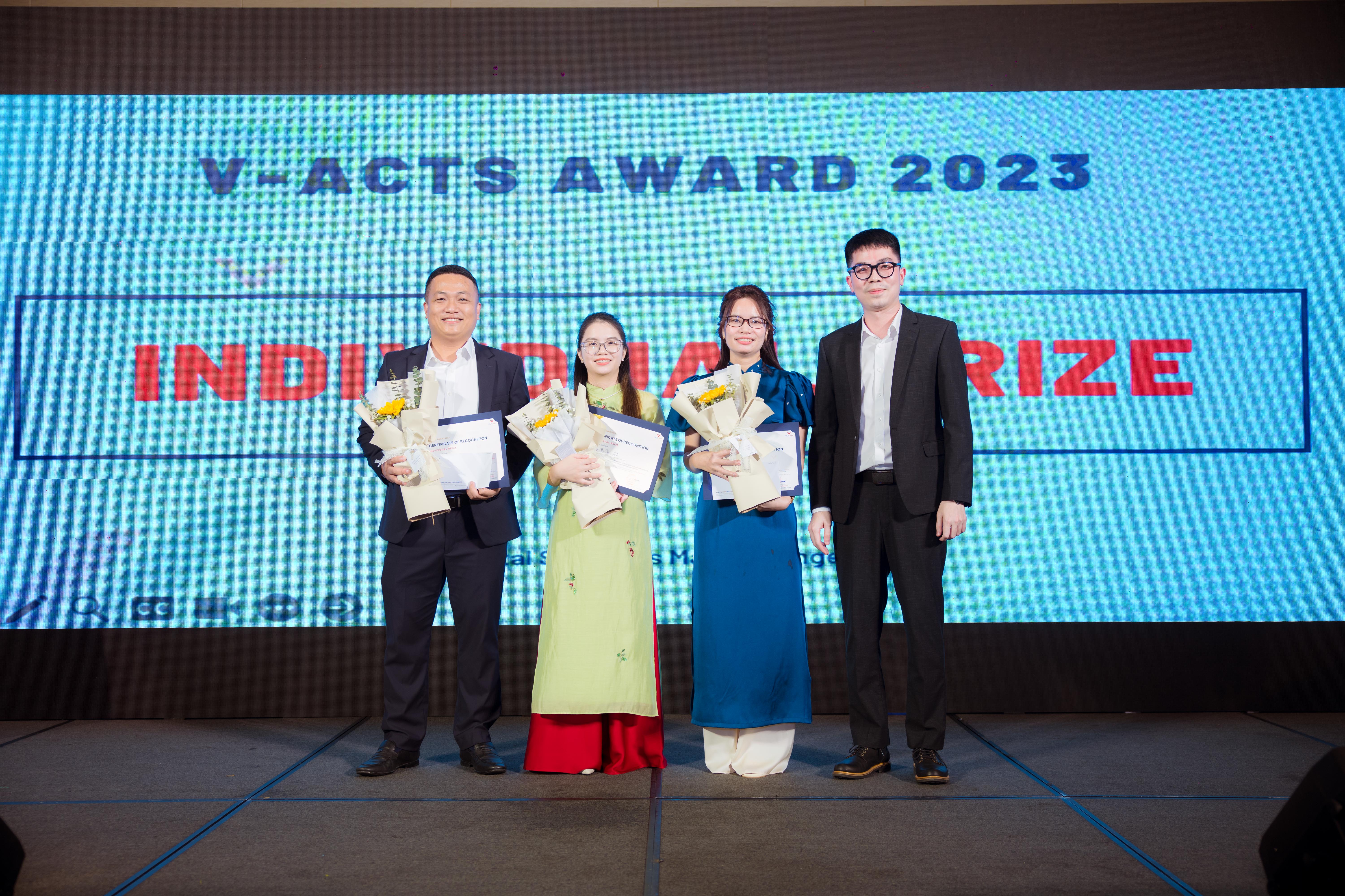 V-ACTS. 2023 ghi nhận những cá nhân, tập thể dám thay đổi qua việc ứng dụng Giải pháp số trong quá trình làm việc.